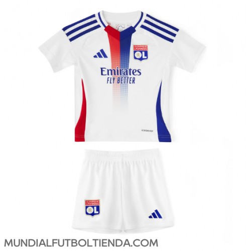 Camiseta Olympique Lyonnais Primera Equipación Replica 2024-25 para niños mangas cortas (+ Pantalones cortos)